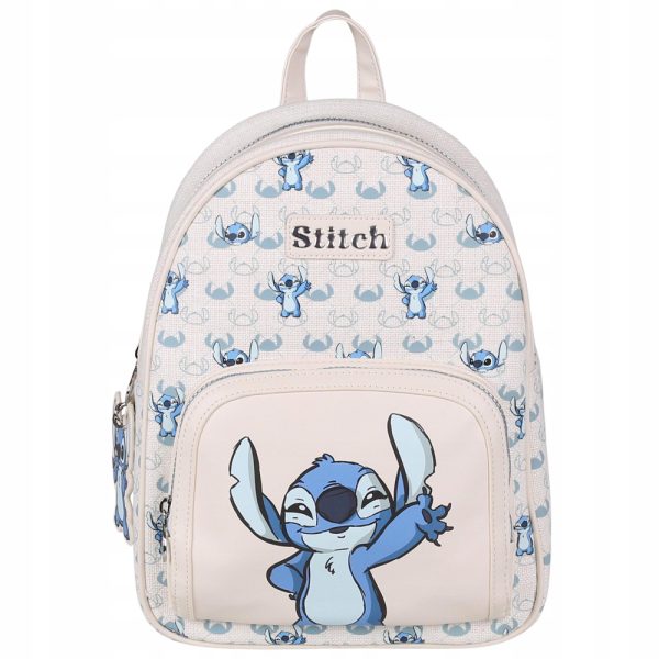 Mochila Stitch Azul / Crema