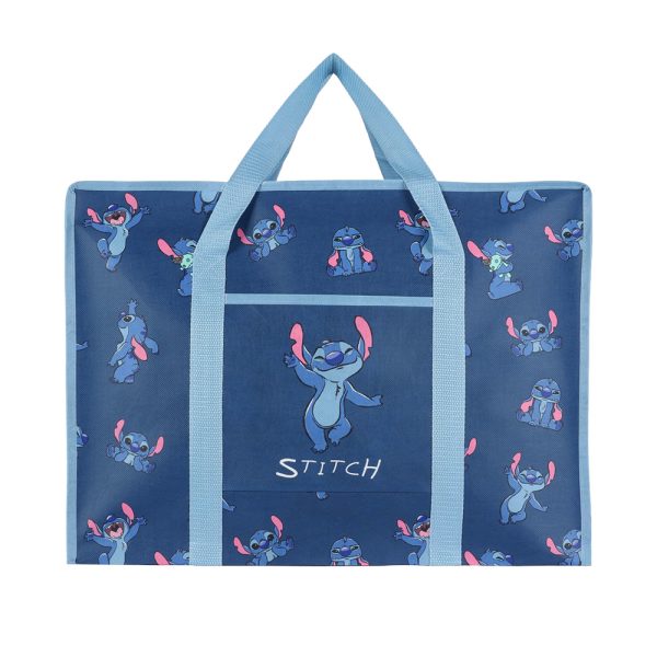 Bolsa Reusable Stitch Azul Grande