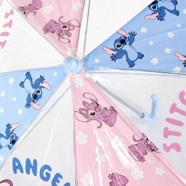 Sombrilla Stitch y Angel Celeste/Rosa - Imagen 3