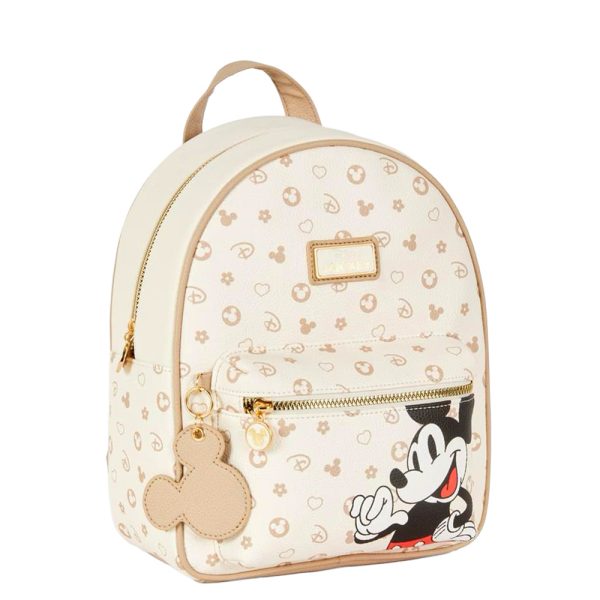 Mochila Mickey Beige Pequeña - Imagen 3