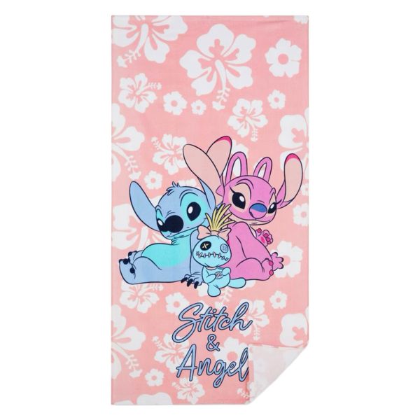 Toalla Stitch & Angel (Azul)