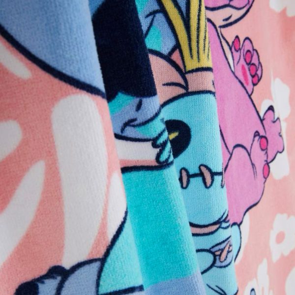 Toalla Stitch & Angel (Azul) - Imagen 2